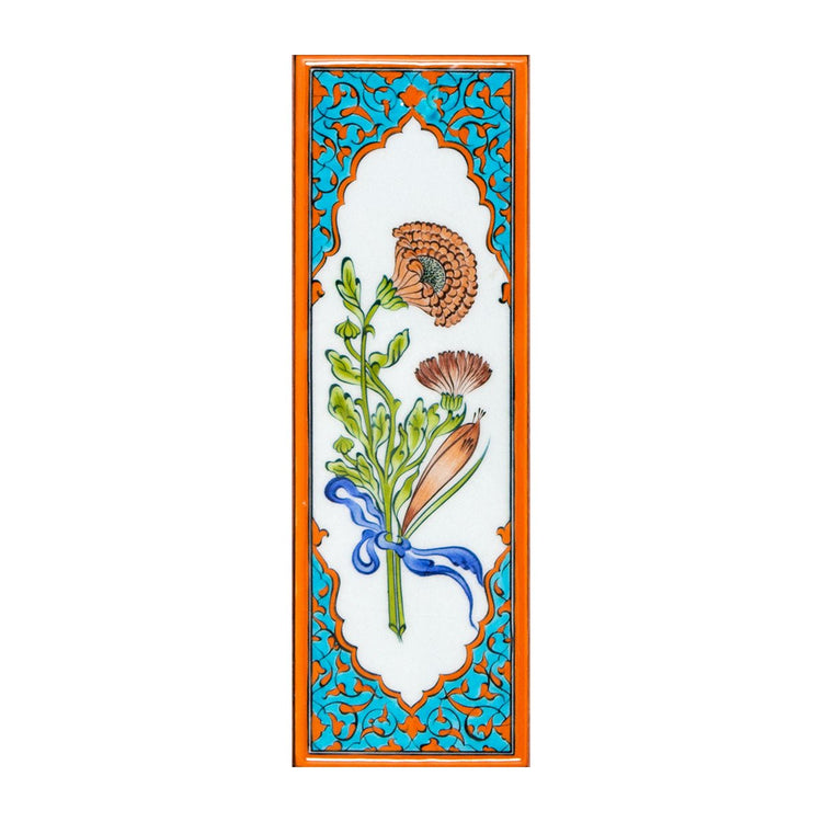 Ali Üsküdari Karanfil Tasarımı İznik Çini Pano - Panolar