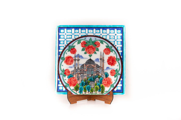 Ayasofya Desenli İznik Çini Karo - Karolar