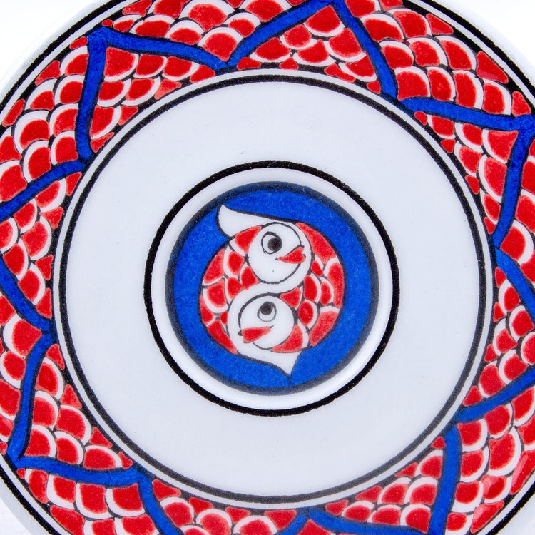 Balık Desenli Türk Kahvesi Fincan Takımı - Setler