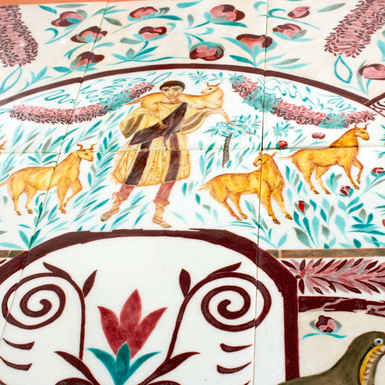 Shepherd Jesus Iznik Tile Panel