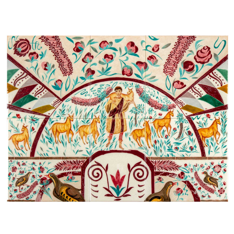 Shepherd Jesus Iznik Tile Panel