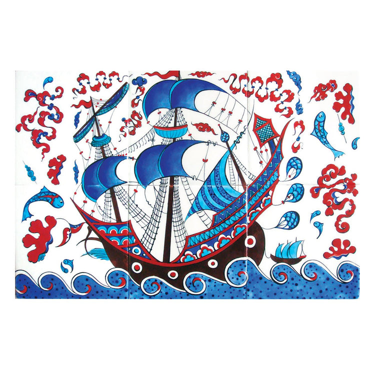 Fevziye Kalyonu İznik Çini Pano - Panolar