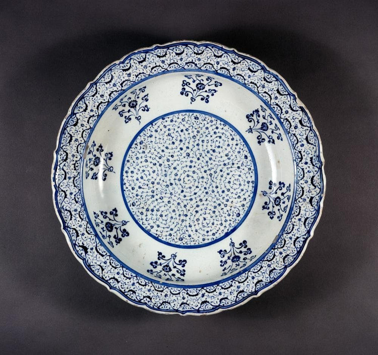 Haliç Tasarımlı İznik Çini Tabak Replika No.1 - Tabaklar