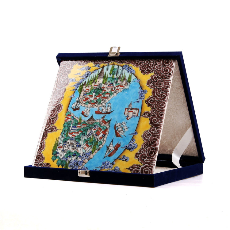 Istanbul Miniature Patterned Iznik Tile No:5