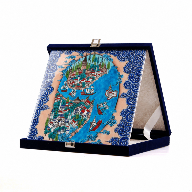 Istanbul Miniature Patterned Iznik Tile No:5