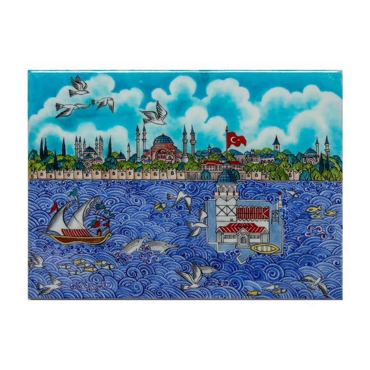 İstanbul Minyatür İznik Çini Pano - 1 - Panolar