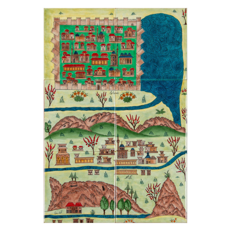 İznik Minyatürü İznik Çini Pano - Panolar