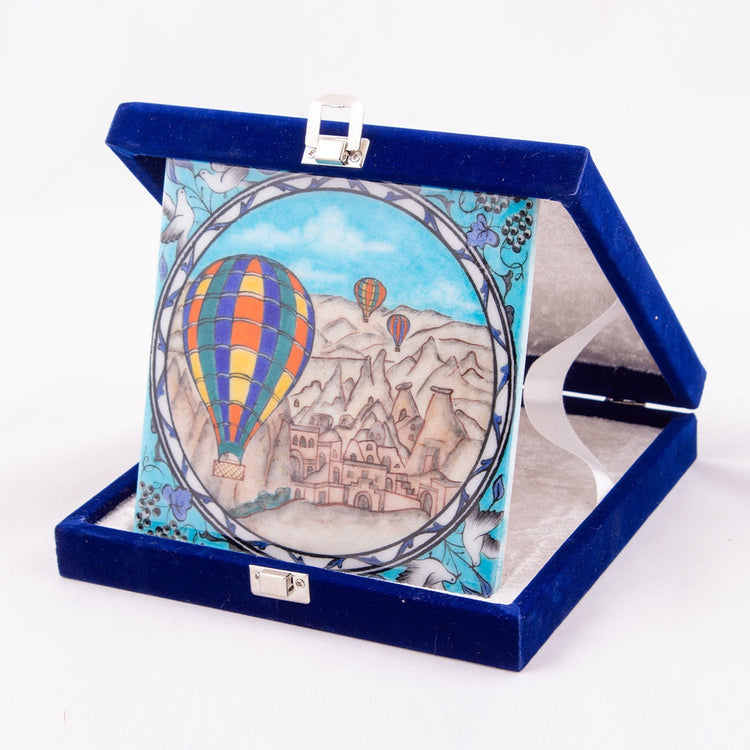 Kapadokya Desenli İznik Çini Karo - Karolar