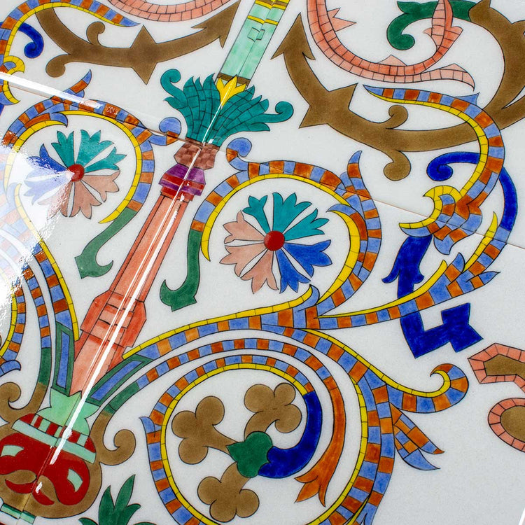 Mozaik Desenli İznik Çini Pano - Panolar