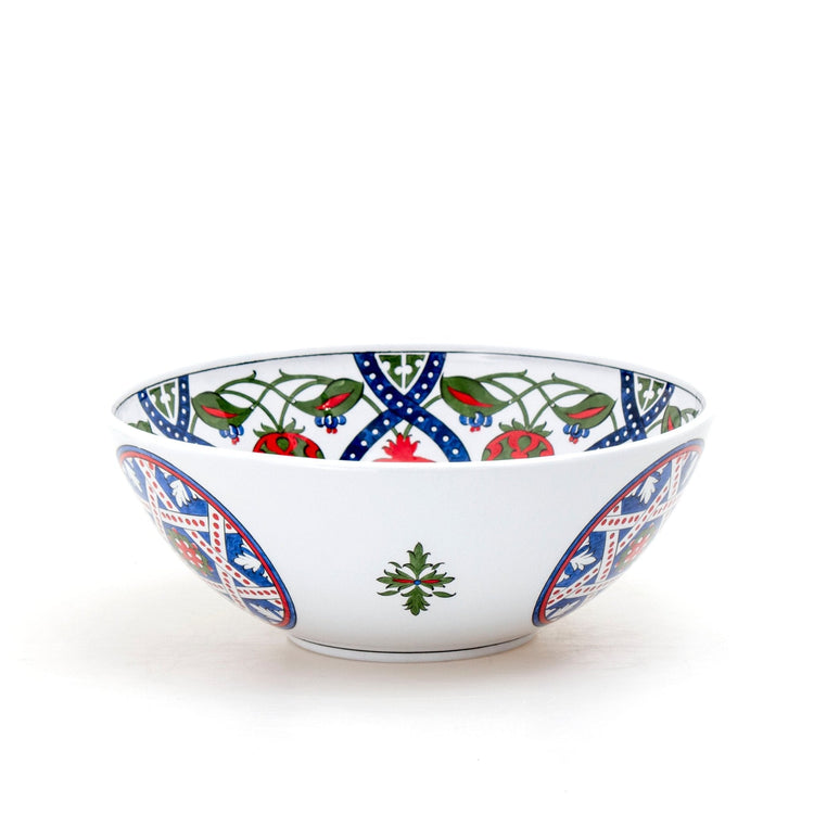 Nar Desenli İznik Çinisi Ayaksız Kase - Kaseler