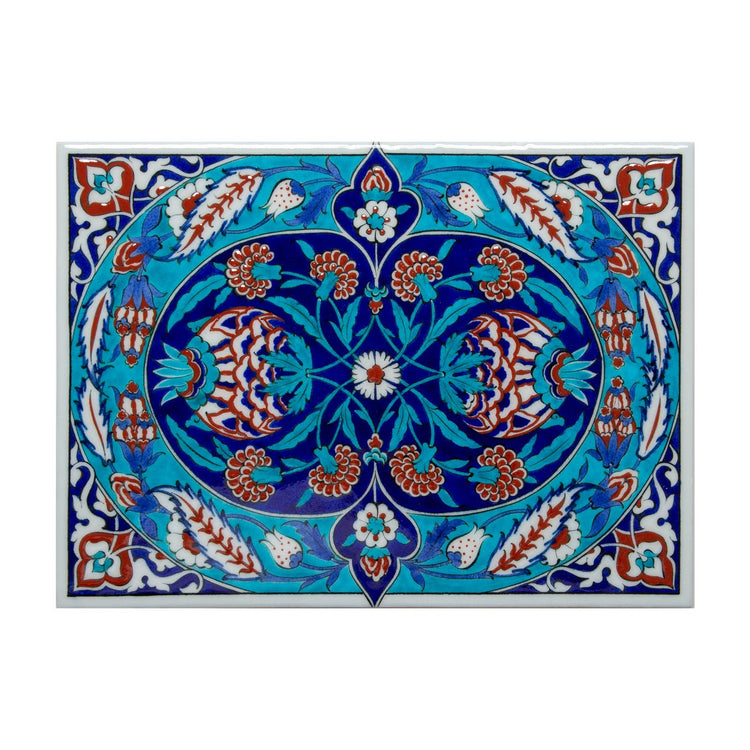 Nar Motifli İznik Çini Pano - Panolar