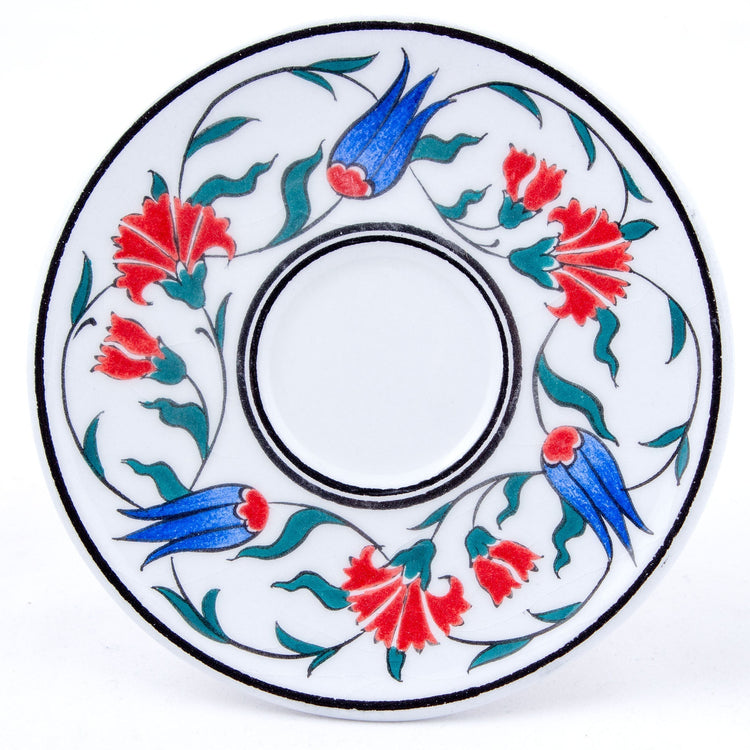 Natüralist Desenli Türk Kahvesi Fincan Takımı - Setler