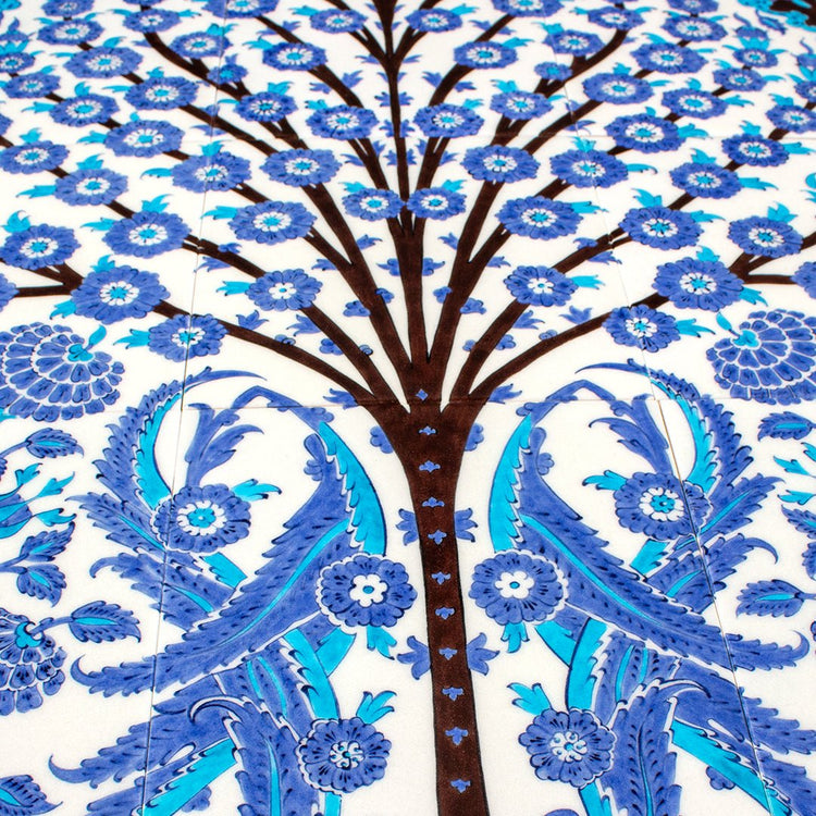 Şehzade Yusuf İzzeddin Köşkü Hayat Ağacı Desenli İznik Çini Pano Replikası - Panolar