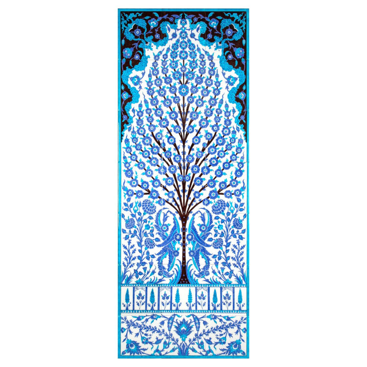 Şehzade Yusuf İzzeddin Köşkü Hayat Ağacı Desenli İznik Çini Pano Replikası - Panolar