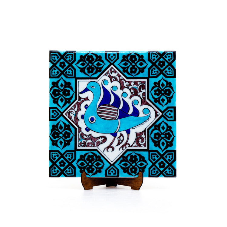 Selçuklu Dönemi Ördek Motifli İznik Çini - Karolar