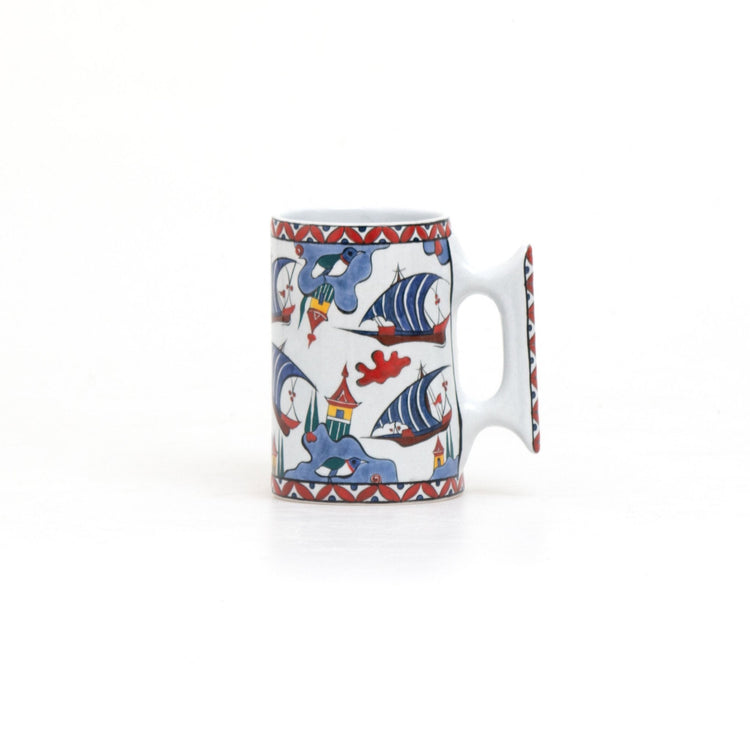 Selimiye Kalyonu İznik Çini Kupa - Kupalar