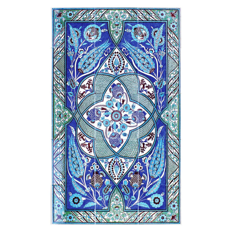 Üslupların Sentezi Desenli İznik Çini Pano - Panolar