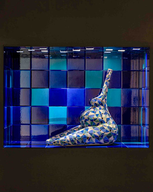 Elif Uras ‘Gelecek Hatıraları’ Sergisi (Pera Müzesi) - İznik Mavi Çini