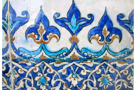 Lotus ve Palmet Motifleri Antik Sanatlardan Osmanlı Süslemelerine - İznik Mavi Çini