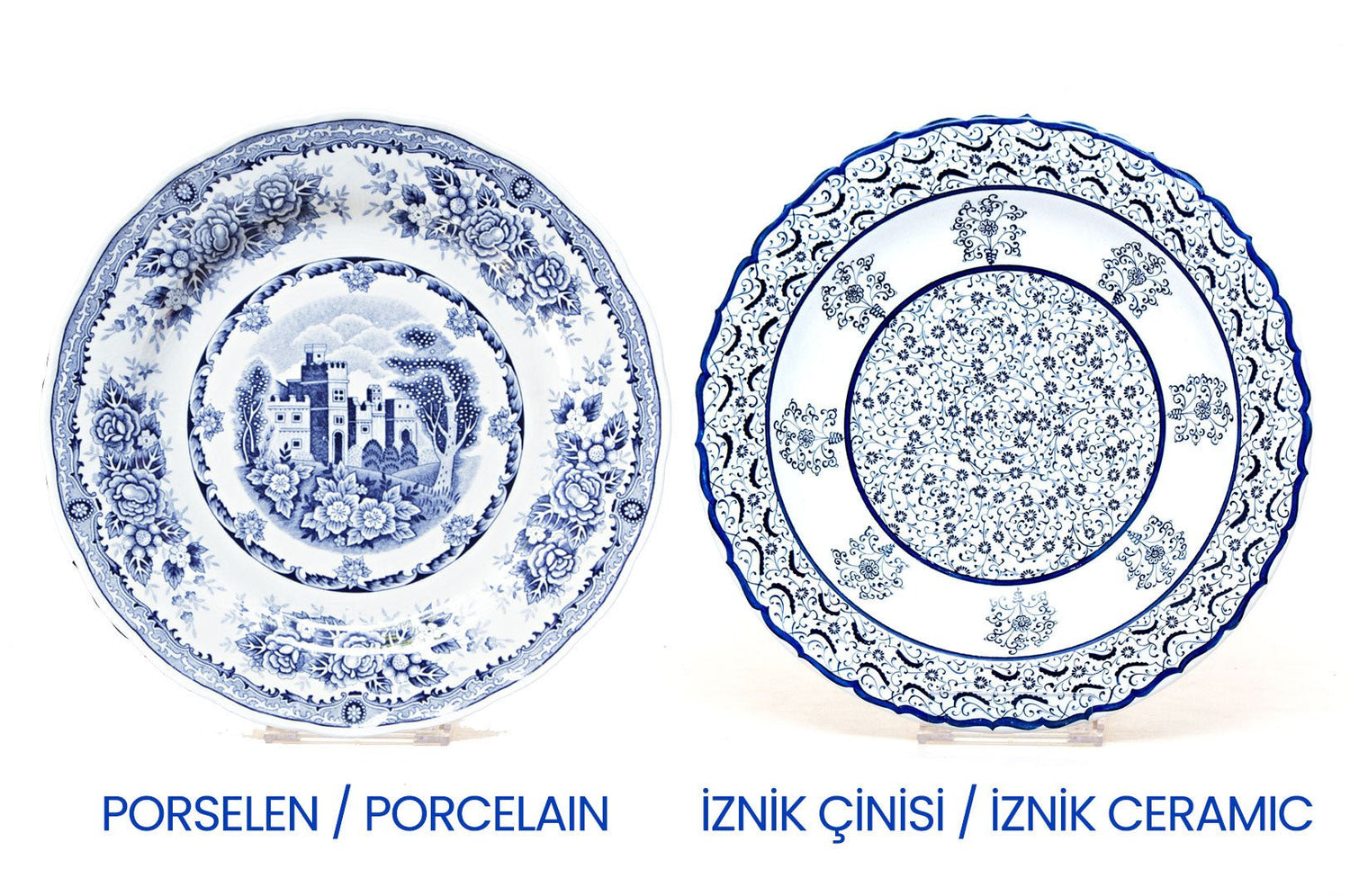Porselen ve İznik Çinisi Arasındaki Farklar - İznik Mavi Çini