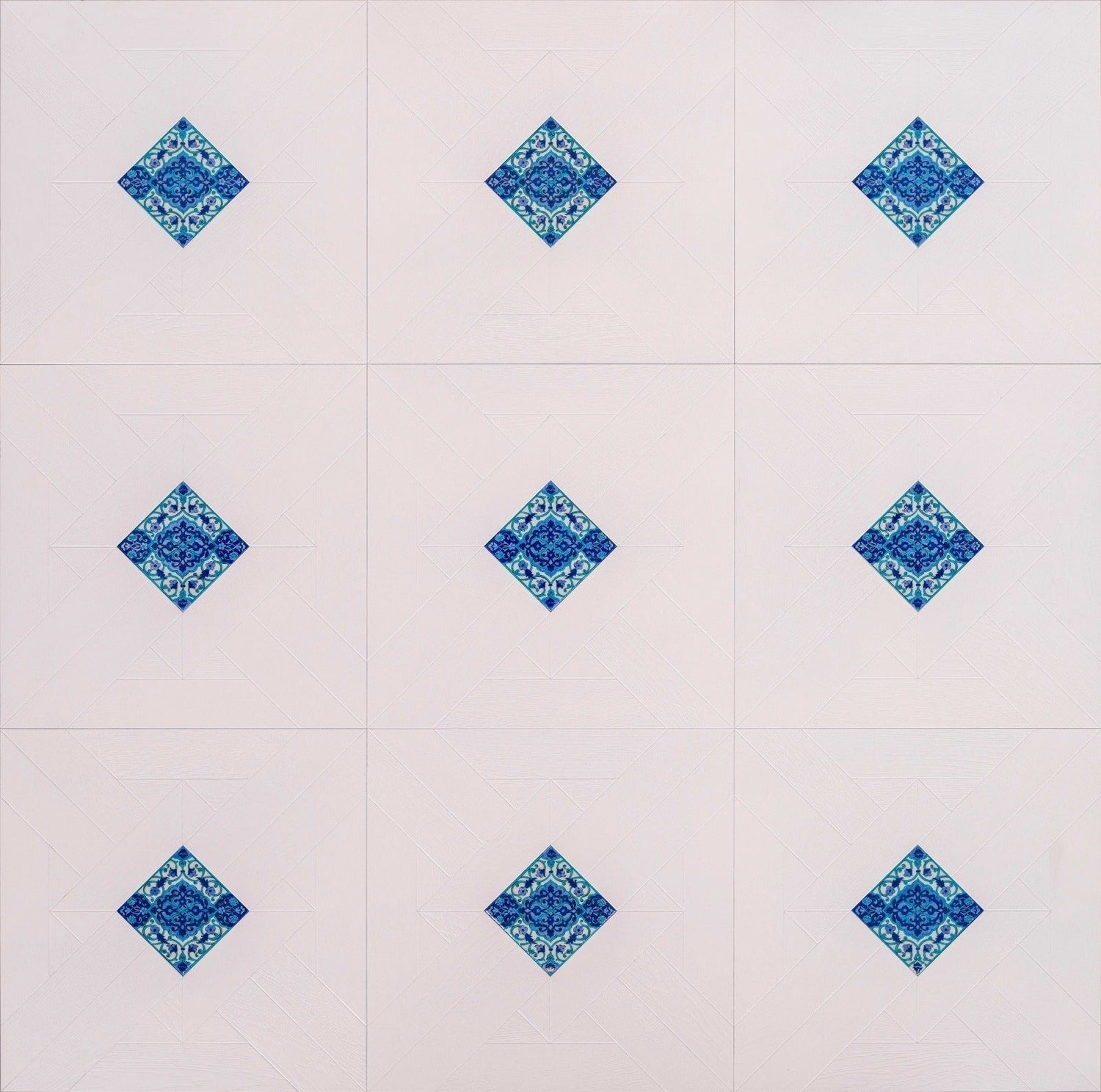 Retro Flooring x İznik Mavi Çini - İznik Mavi Çini