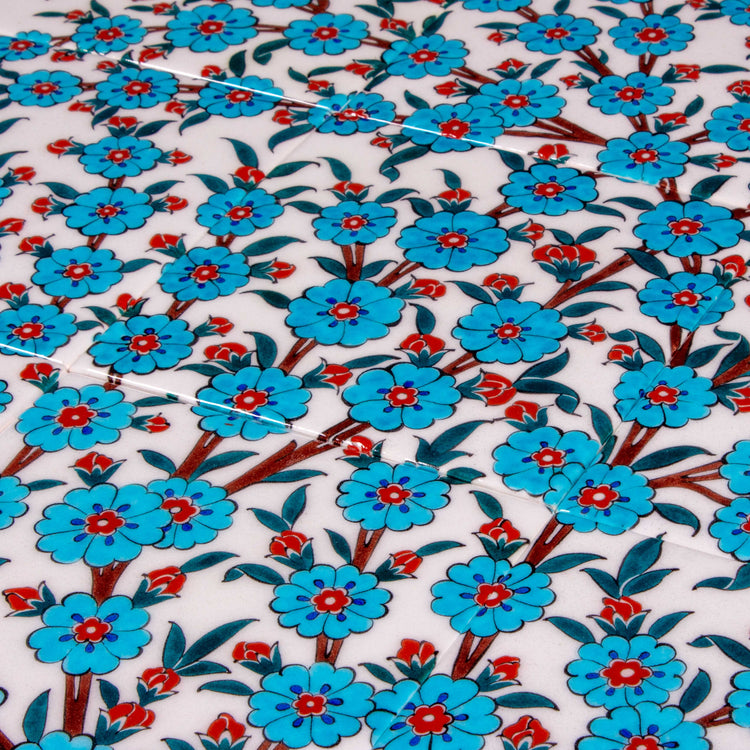 Spring Blossom Tree Iznik Tile Panel