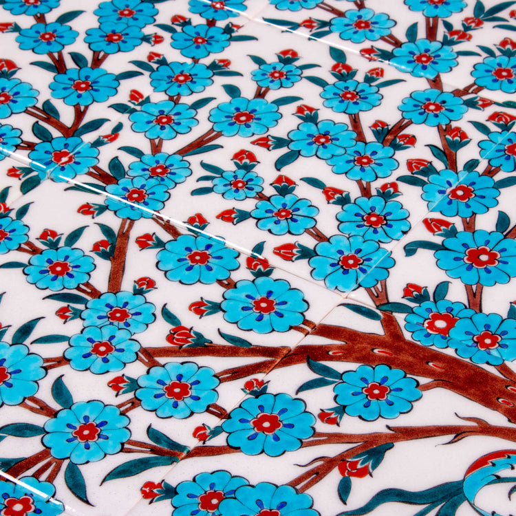 Spring Blossom Tree Iznik Tile Panel