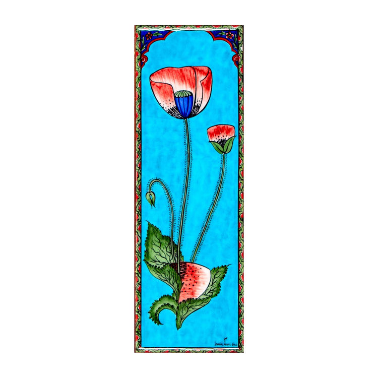 Ali Üsküdari Gelincik Tasarımı İznik Çini Pano - Panolar