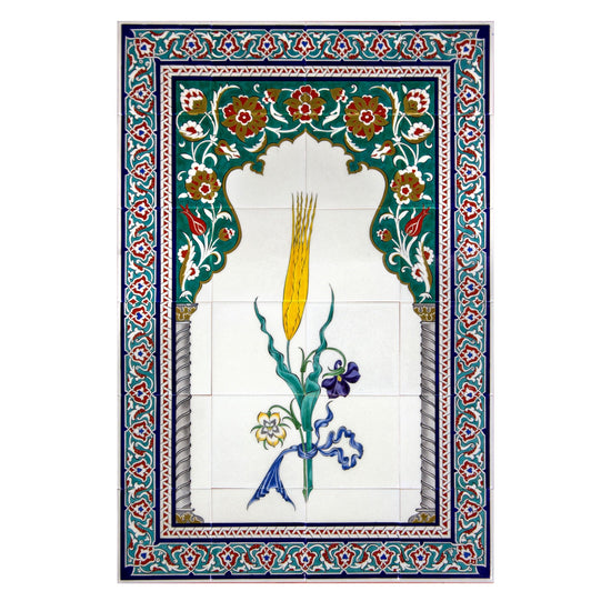Ali Üsküdari Lale Tasarımı İznik Çini Pano - Panolar