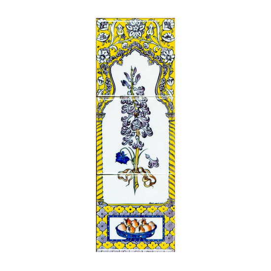 Ali Üsküdari Sümbül Tasarımı İznik Çini Pano No:3 - Panolar