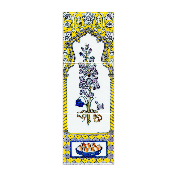 Ali Üsküdari Sümbül Tasarımı İznik Çini Pano No:3 - Panolar