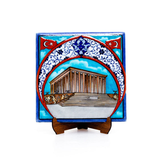 Anıtkabir Desenli İznik Çini Karo - Karolar