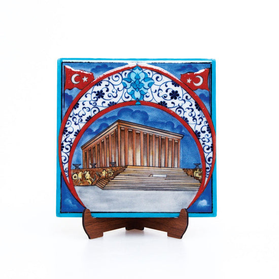 Anıtkabir Desenli İznik Çini Karo - Karolar