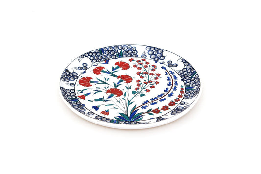 Ashmolean Müzesi Karanfil Desenli İznik Çini Tabak Replikası - Tabaklar