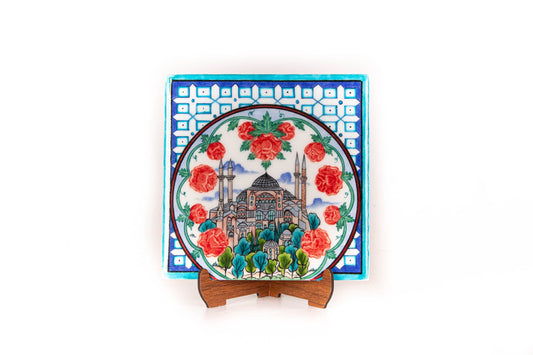 Ayasofya Desenli İznik Çini Karo - Karolar