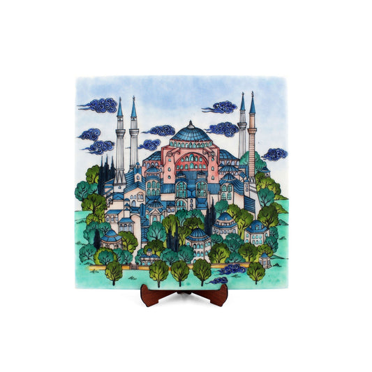 Ayasofya Tasarım İznik Çini Karo - Karolar