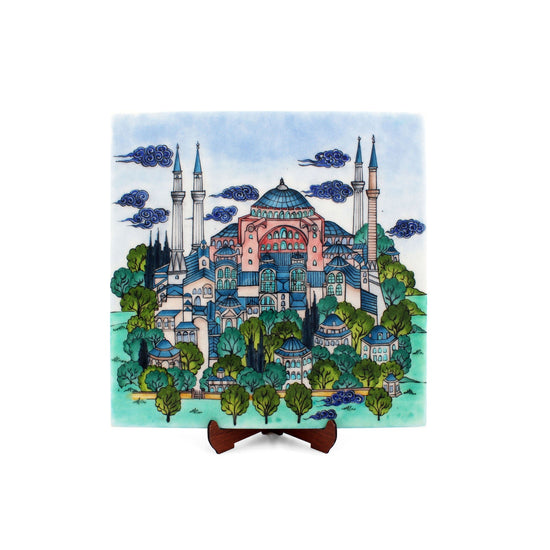 Ayasofya Tasarım İznik Çini Karo - Karolar