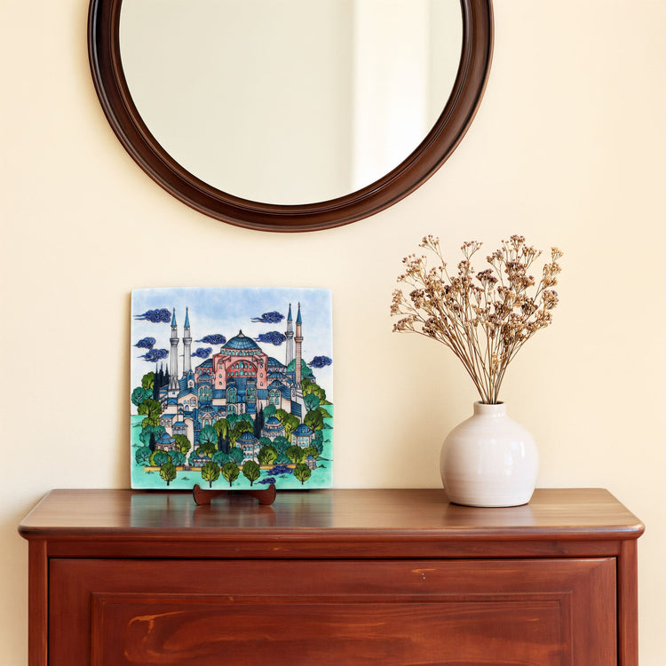 Ayasofya Tasarım İznik Çini Karo - Karolar