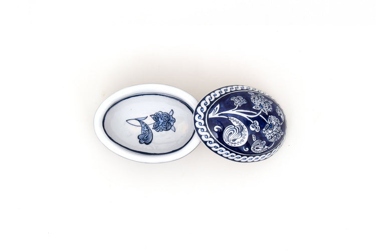 Baba Nakkaş Desenli İznik Çinisi Takı Kutusu - Takı Kutuları