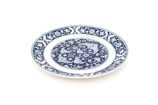 Baba Nakkaş Tasarımlı İznik Çinisi Büyük Düz Tabak No.2 - Tabaklar