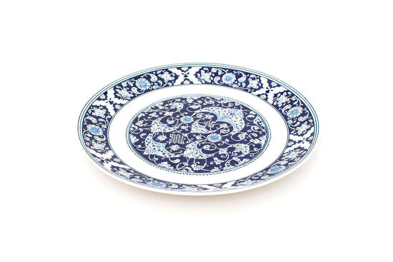 Baba Nakkaş Tasarımlı İznik Çinisi Büyük Düz Tabak No.2 - Tabaklar