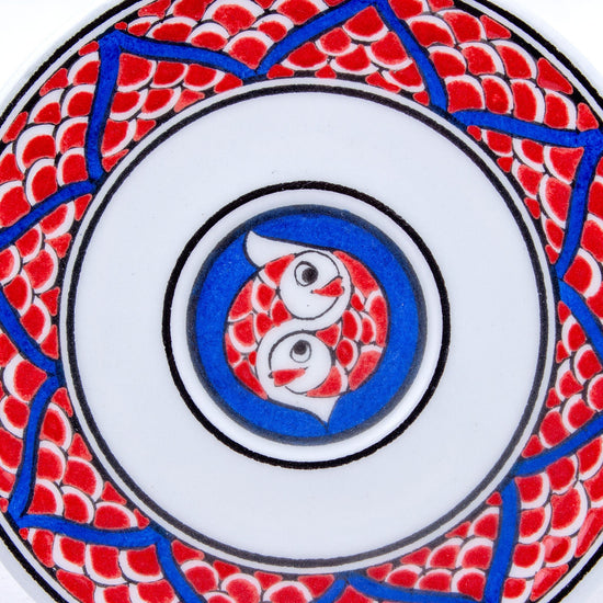 Balık Desenli Türk Kahvesi Fincan Takımı - Setler