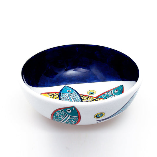 Balık Motifli İznik Çinisi Kase - Kaseler