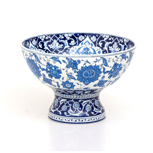 British Müzesi Baba Nakkaş Tasarımlı İznik Çinisi Ayaklı Kase Replikası - Kaseler