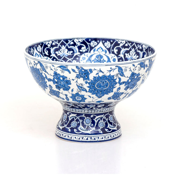 British Müzesi Baba Nakkaş Tasarımlı İznik Çinisi Ayaklı Kase Replikası - Kaseler