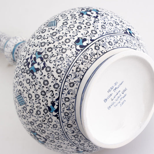 British Müzesi Haliç Tasarımlı İznik Çini Vazo Replikası - Vazolar