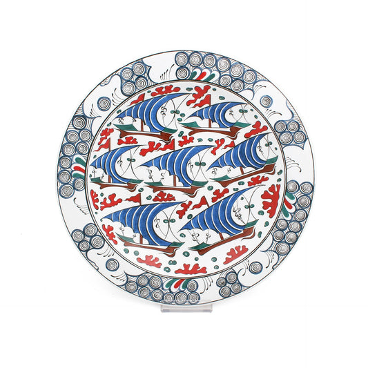 Christie's Koleksiyonu İznik Çinisi Yelkenli Tabak - Tabaklar