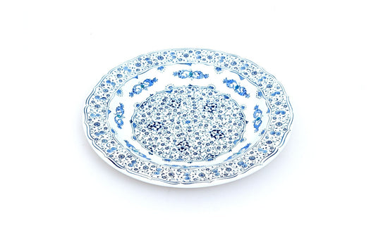 Çin Bulutu ve Haliç Desenli İznik Çini Tabak Replikası No:3 - Tabaklar