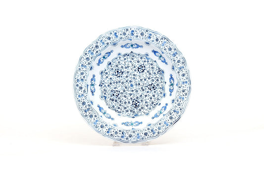 Çin Bulutu ve Haliç Desenli İznik Çini Tabak Replikası No:3 - Tabaklar