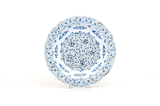 Çin Bulutu ve Haliç Desenli İznik Çini Tabak Replikası No:3 - Tabaklar